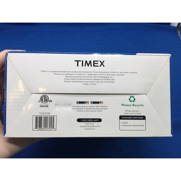 Timex Dual Alarm Clock AM FM Radio with Battery Backup NIB - Picture 4 of 6